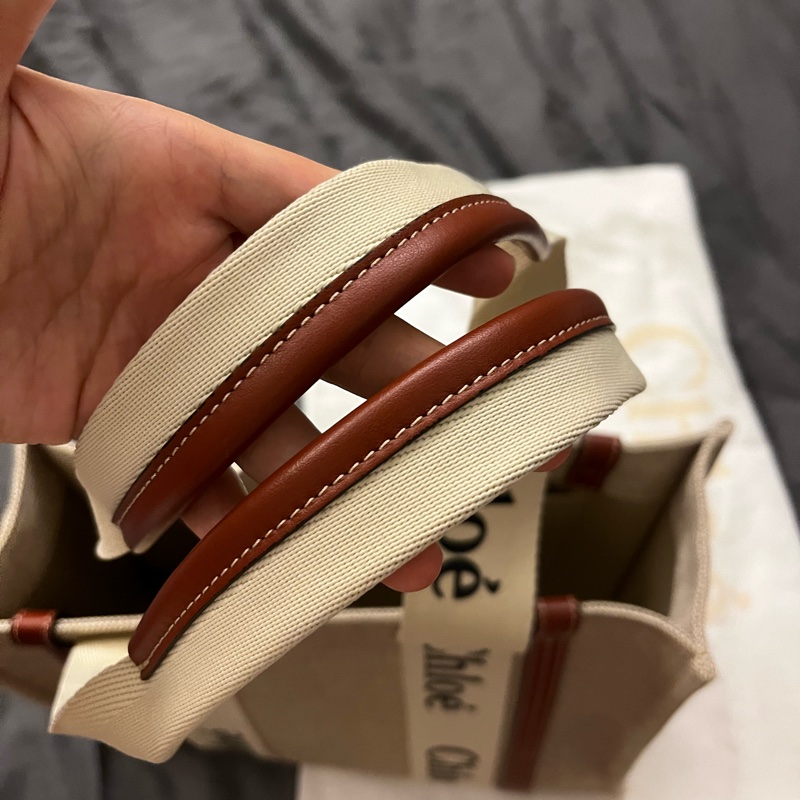 Chloe 文青托特包燕麥色.中號.-5