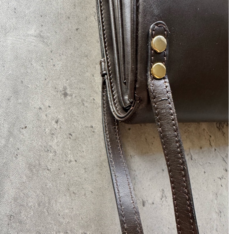 Loewe 真皮包 腋下包 手提包 棕色-20