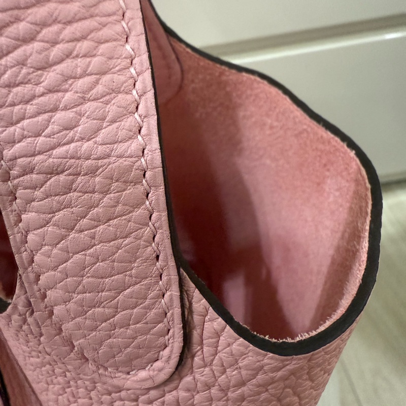 💖Hermes Picotin 18 櫻花粉銀釦 💖 P18 菜籃 99新-5