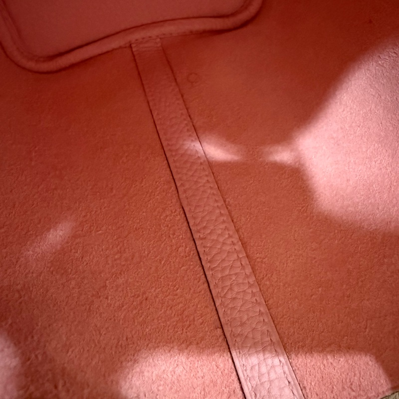 💖Hermes Picotin 18 櫻花粉銀釦 💖 P18 菜籃 99新-15