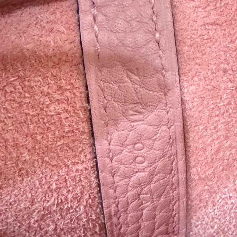 💖Hermes Picotin 18 櫻花粉銀釦 💖 P18 菜籃 99新-17