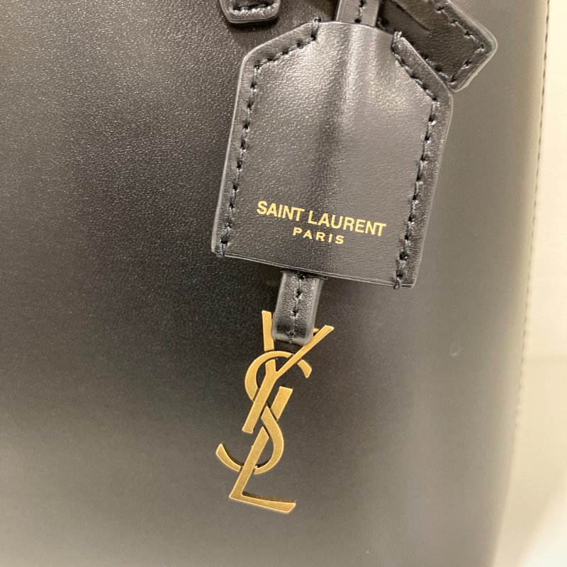 YSL Saint Laurent Toy 773995 聖羅蘭 皮革 可拆背帶迷你托特包 黑色-12