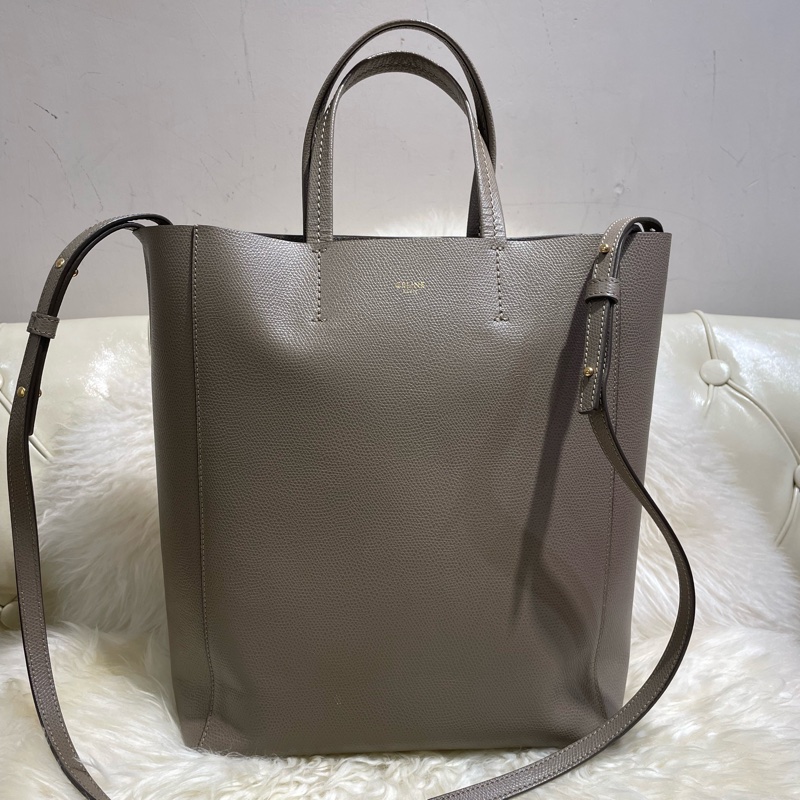 Celine Triomphe Cabas Small 大象灰-0