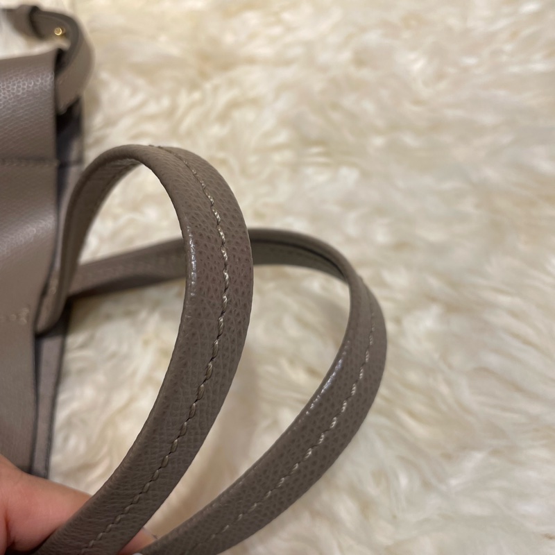 Celine Triomphe Cabas Small 大象灰-7