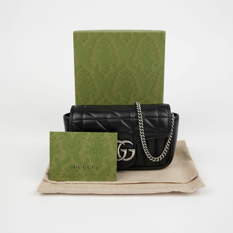 GUCCI GG Marmont 超迷你鏈條斜背包 476433