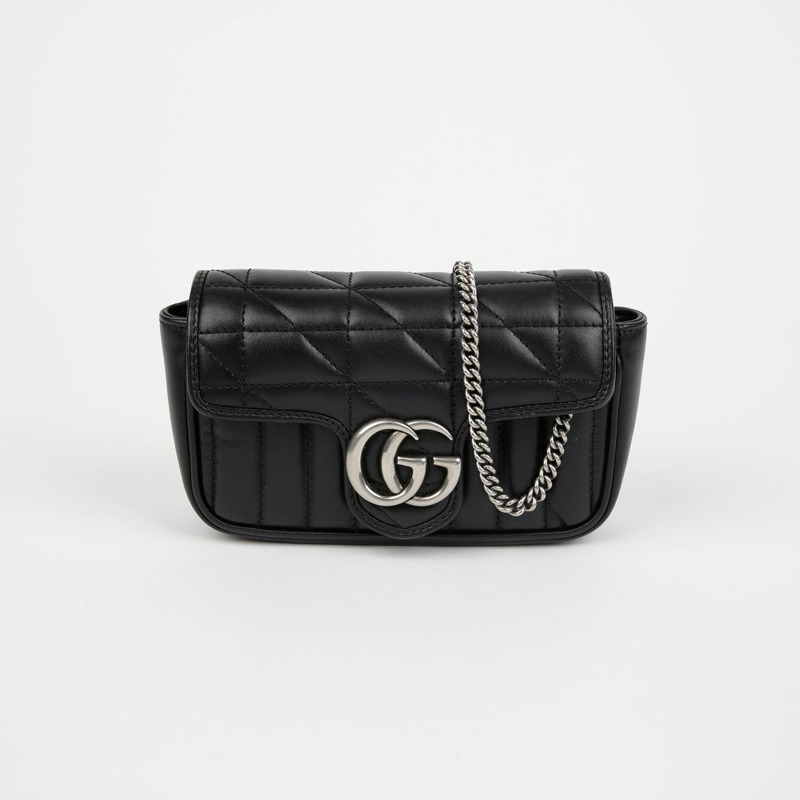 GUCCI GG Marmont 超迷你鏈條斜背包 476433-1