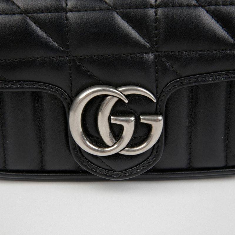 GUCCI GG Marmont 超迷你鏈條斜背包 476433-2