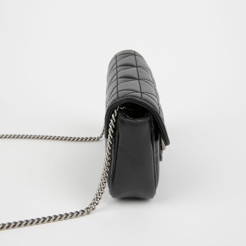 GUCCI GG Marmont 超迷你鏈條斜背包 476433-5