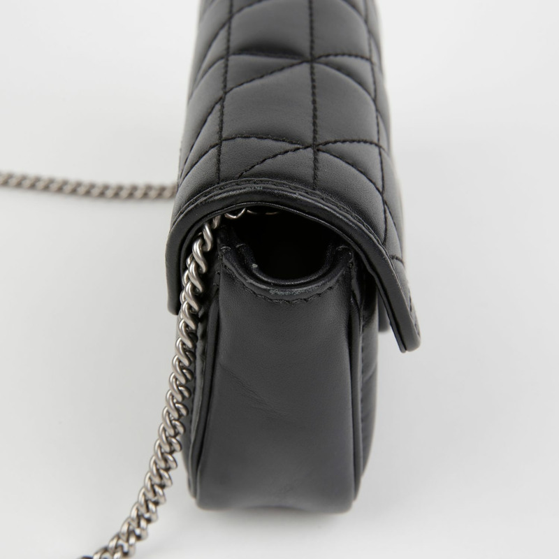 GUCCI GG Marmont 超迷你鏈條斜背包 476433-6