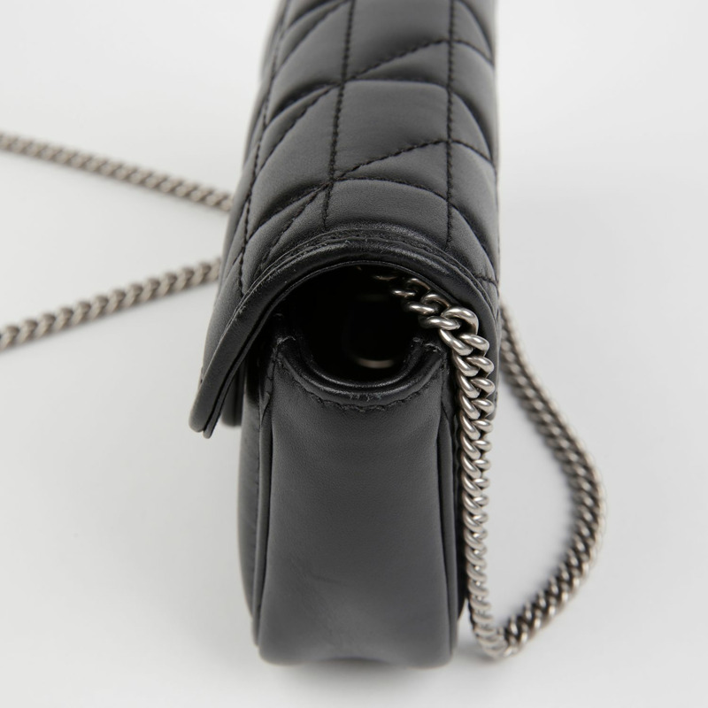 GUCCI GG Marmont 超迷你鏈條斜背包 476433-7