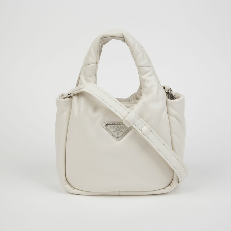 PRADA 1BA359 三角形標誌加墊托特單肩包-1