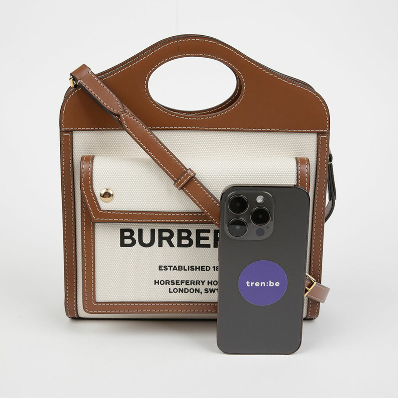 BURBERRY 口袋迷你托特單肩包 8031746-5