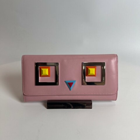 FENDI 粉紅怪獸造型長夾