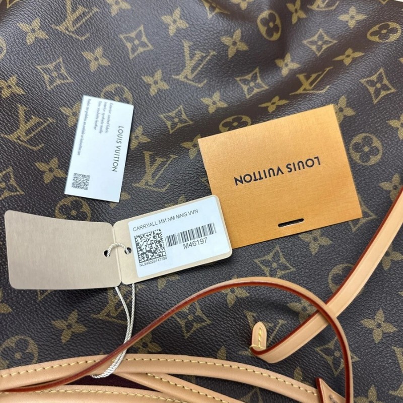 全新 LV CarryAll MM Monogram 帆布 手提包 M46197 (思英grbr)-2
