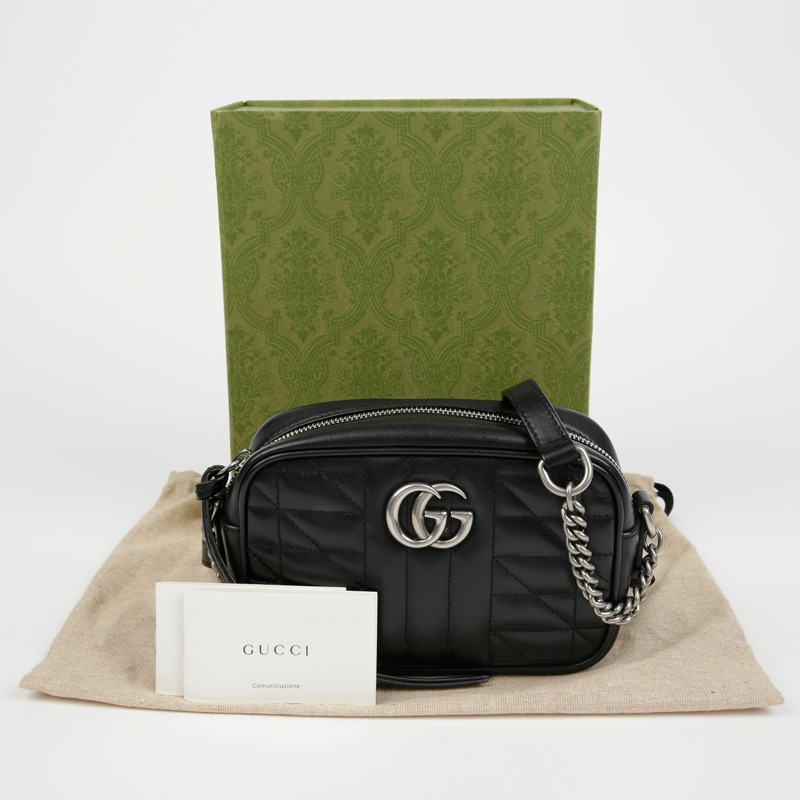 GUCCI GG Marmont 迷你肩斜背包 634936-0