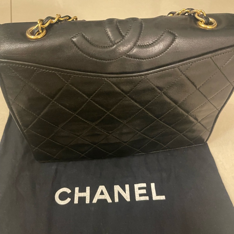 Chanel 菱格紋斜背包 附保卡防塵袋-5