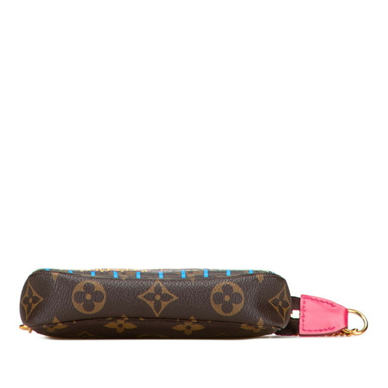 Louis Vuitton Monogram Mini Pochette Accessoires Holiday Pouch M69752 棕色皮革 女款 LOUIS VUITTON-2