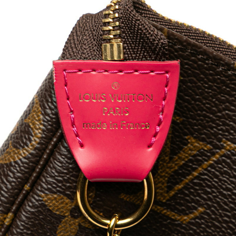 Louis Vuitton Monogram Mini Pochette Accessoires Holiday Pouch M69752 棕色皮革 女款 LOUIS VUITTON-8