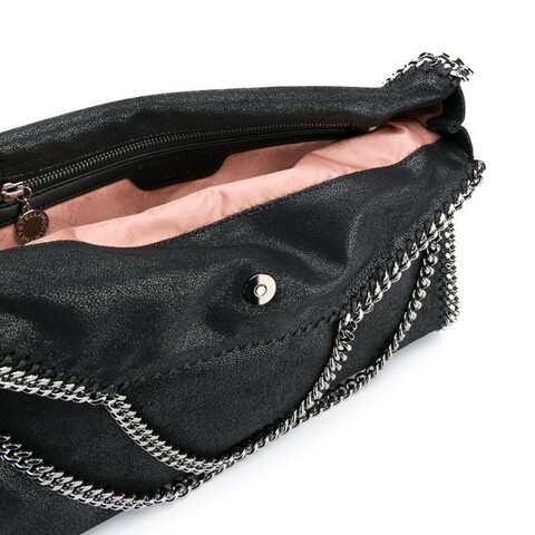 全新 Stella McCartney Falabella Shaggy 鍊帶兩用包 黑色 (思英chi)