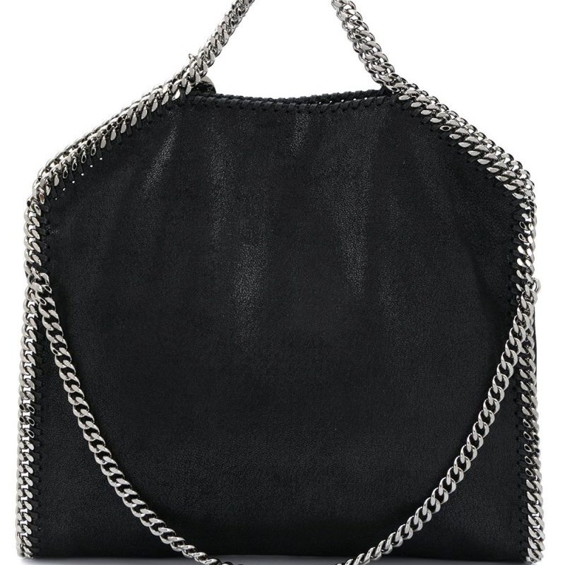 全新 Stella McCartney Falabella Shaggy 鍊帶兩用包 黑色 (思英chi)-1