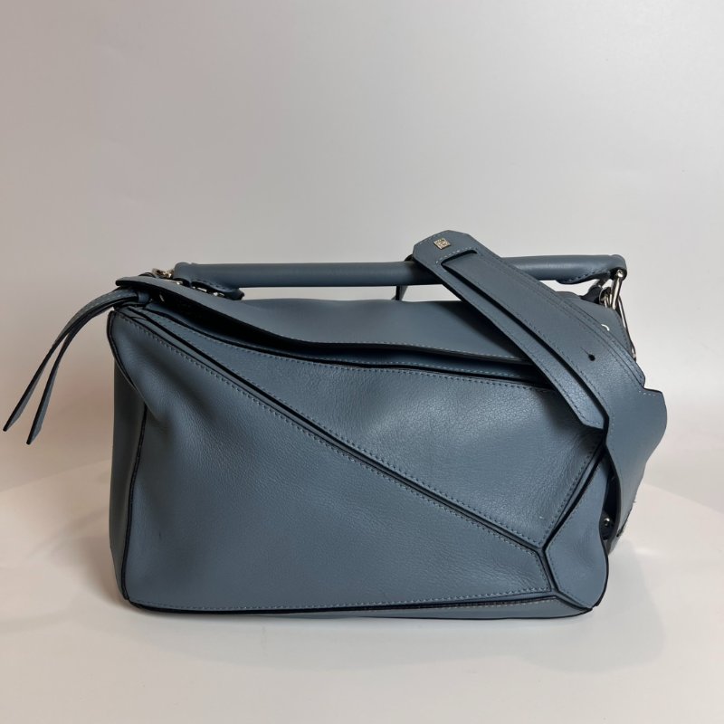 LOEWE 藍色PUZZLE包 中號-0