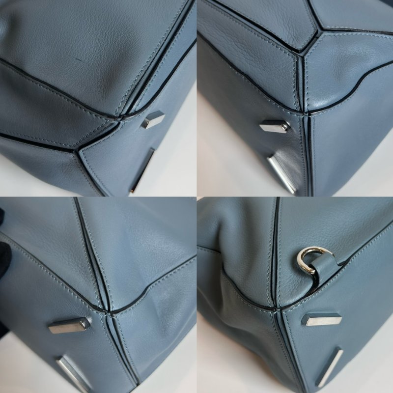 LOEWE 藍色PUZZLE包 中號-10