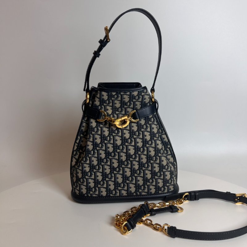 DIOR 老花CEST DIOR 水桶包中號-0