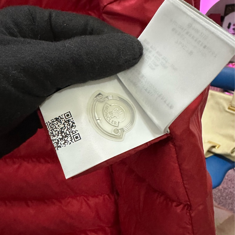 MONCLER 紅色羽絨背心外套(帶帽)-13