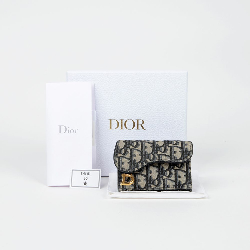 DIOR 斜角馬鞍形翻蓋卡包 S5611CTZQ-0