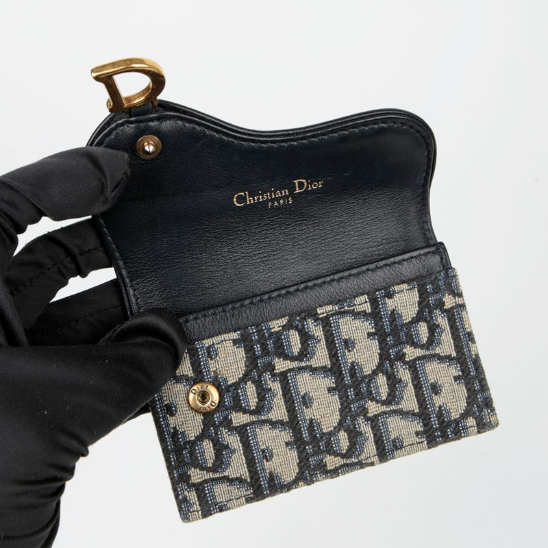 DIOR 斜角馬鞍形翻蓋卡包 S5611CTZQ-6