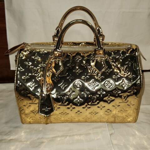 LV speedy 金色鏡面包