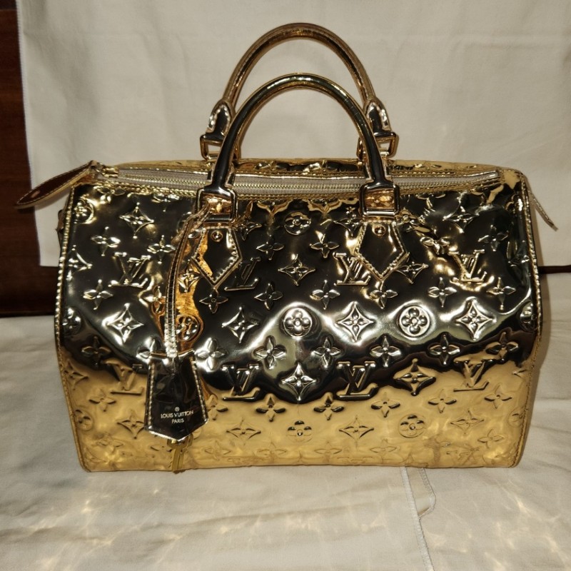 LV speedy 金色鏡面包-0