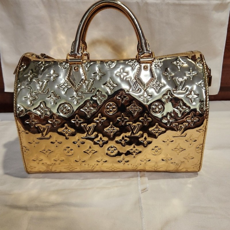 LV speedy 金色鏡面包-1