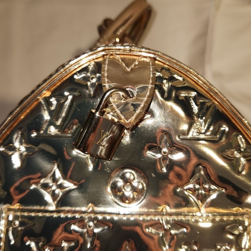 LV speedy 金色鏡面包-5