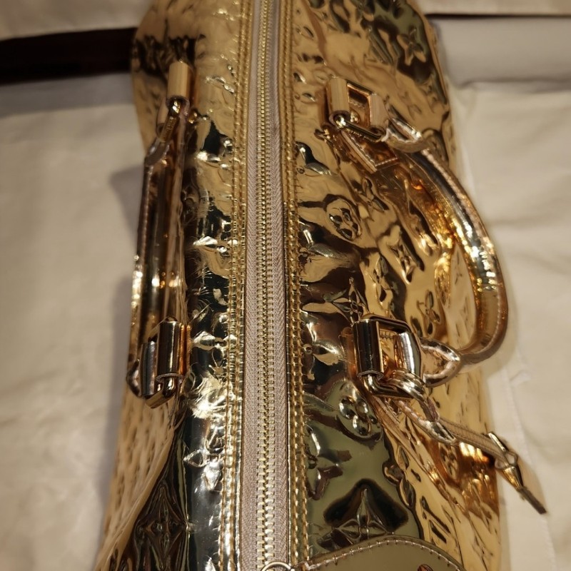 LV speedy 金色鏡面包-7