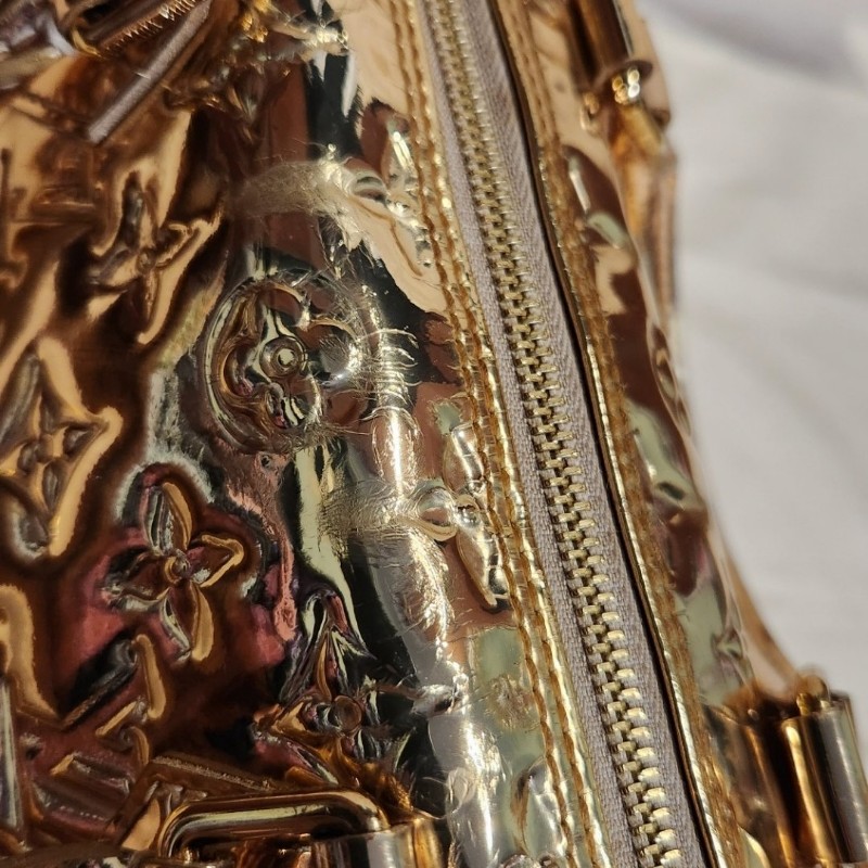LV speedy 金色鏡面包-13
