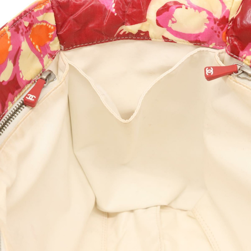 【日本直送】香奈兒夏日托特包乙烯基紅色銀色 CC 正品 143512-20