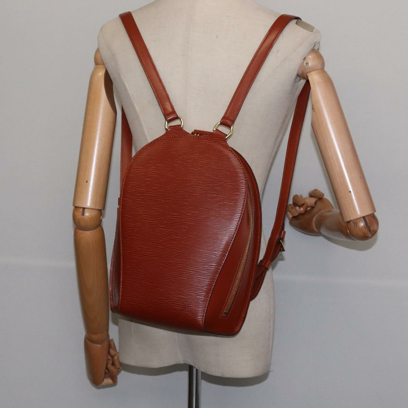 【日本直送】LOUIS VUITTON Epi Mabillon 背包 棕色 M52233 LV 授權 143625-20