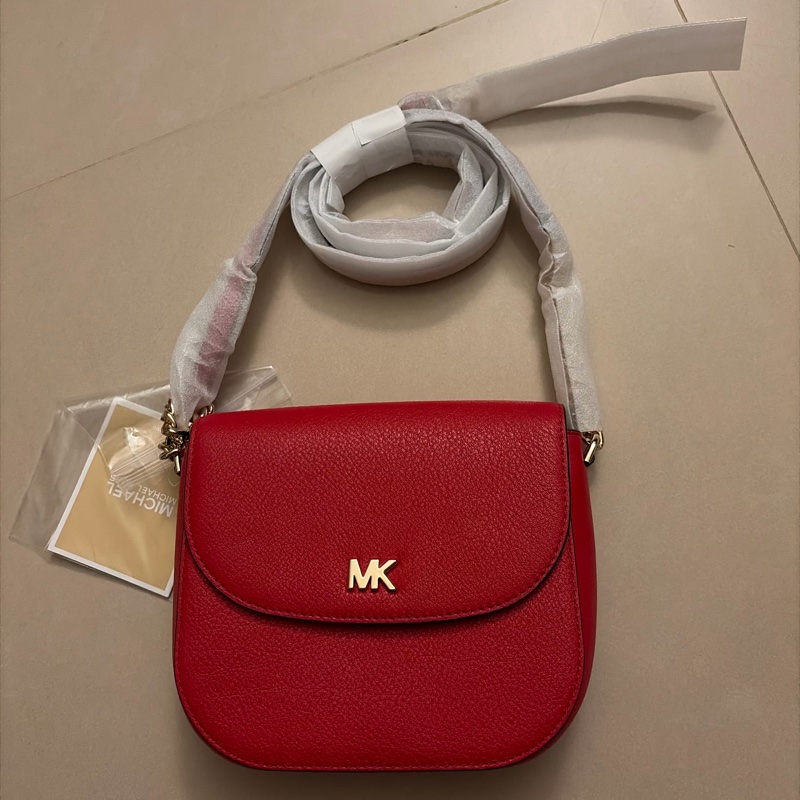 MK鏈條皮革馬鞍包-6