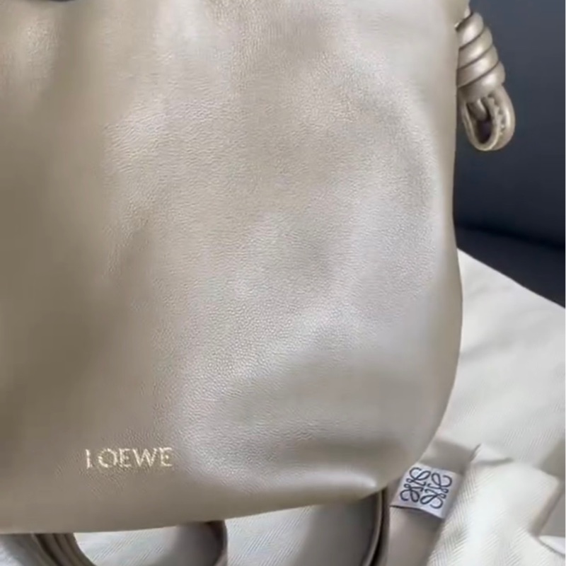 Loewe flamenco mini 玉石系列福袋 暗綠色 附玉石-4