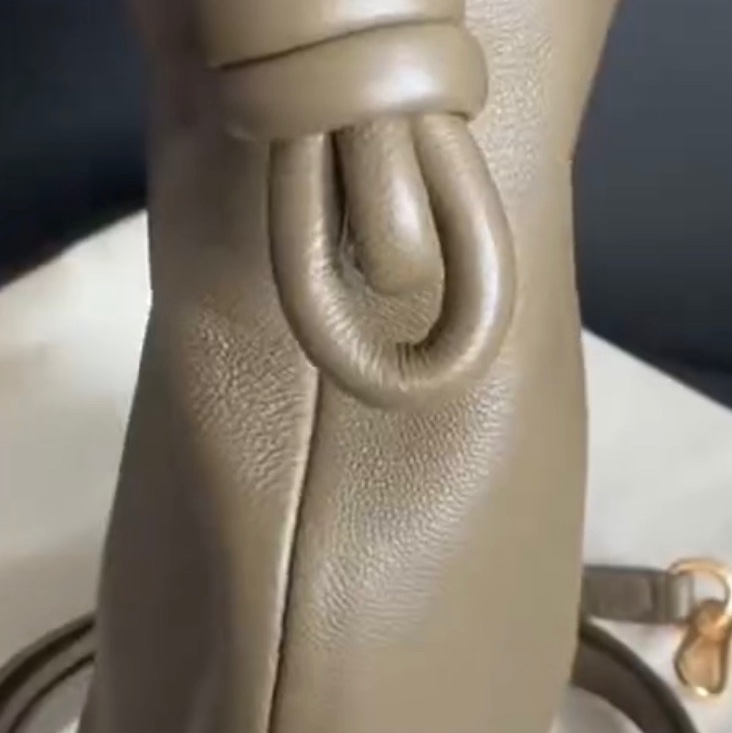 Loewe flamenco mini 玉石系列福袋 暗綠色 附玉石-5
