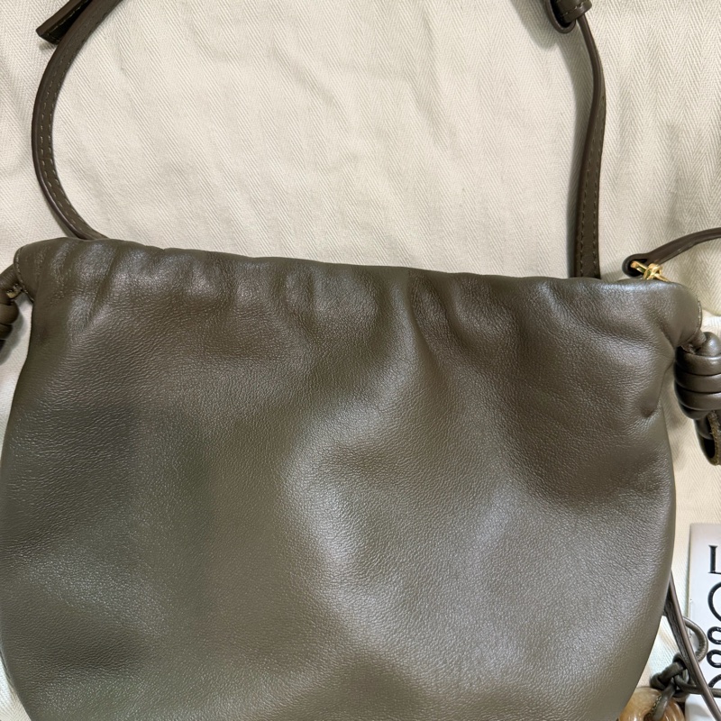 Loewe flamenco mini 玉石系列福袋 暗綠色 附玉石-2