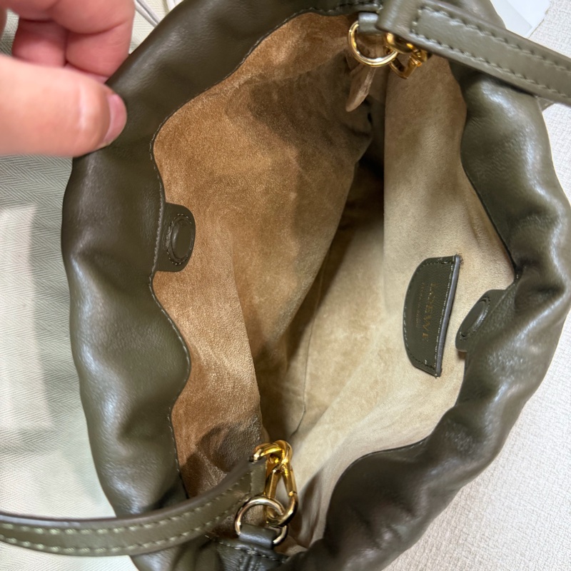 Loewe flamenco mini 玉石系列福袋 暗綠色 附玉石-3