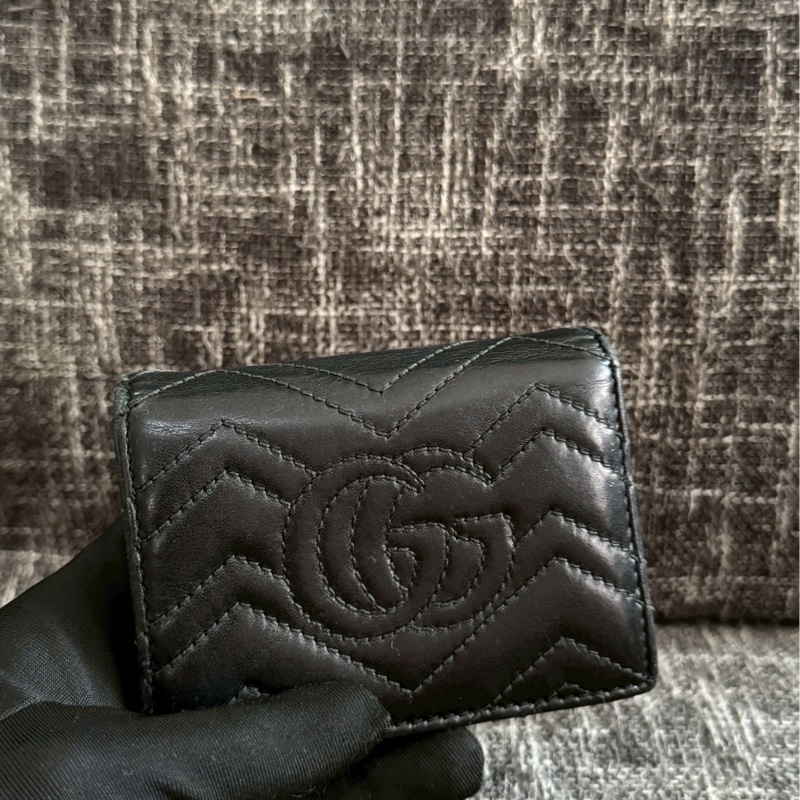 GUCCI黑色馬夢錢包-4