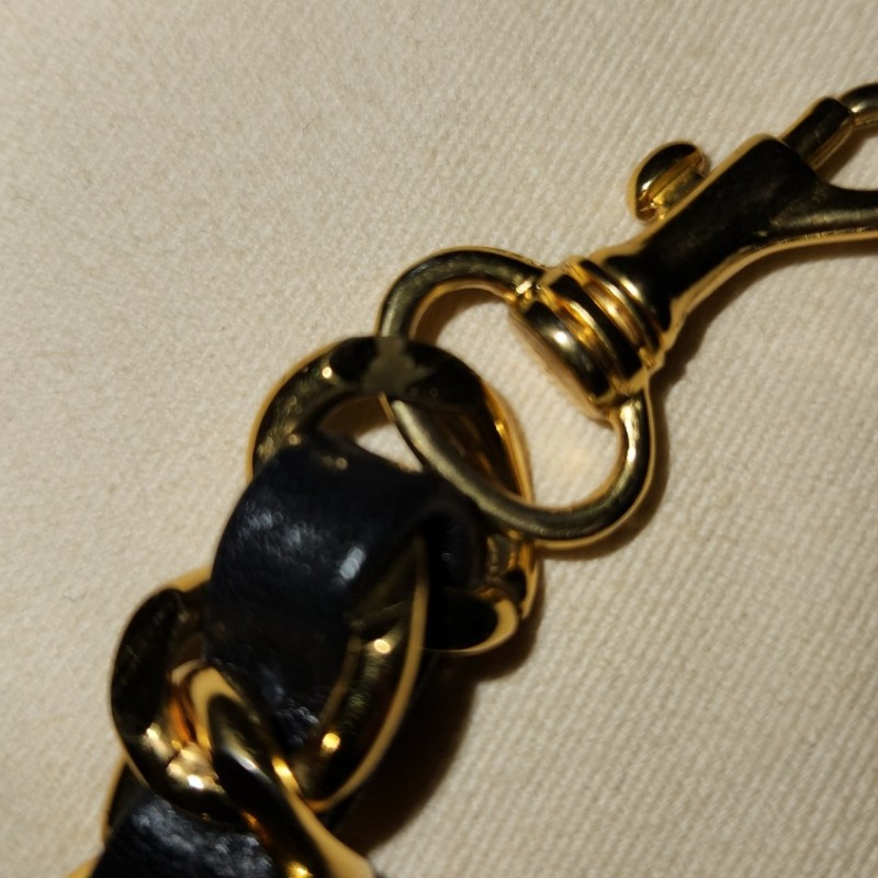 chanel 老香黑金化妝箱手提肩背包-13