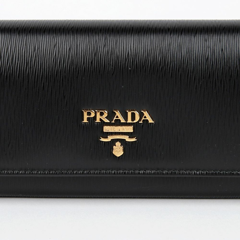 PRADA 1MH132 金屬標誌長錢包-2
