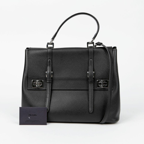 PRADA BN2789翻蓋手提單肩包