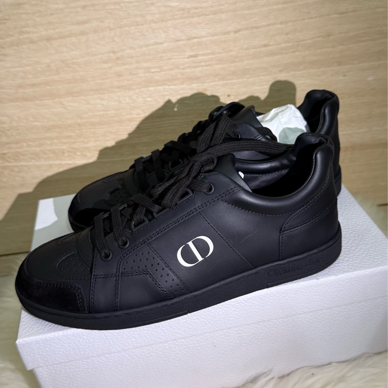 ✨ 閒置 出清 Dior CD LOGO 黑色 球鞋 休閒鞋 男鞋 女鞋 全皮 質感 精品 運動鞋 Christian Dior-0