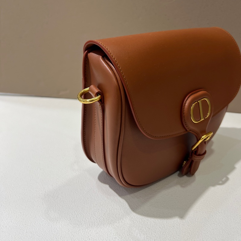 Dior BOBBY 駝色小牛皮側背包-1