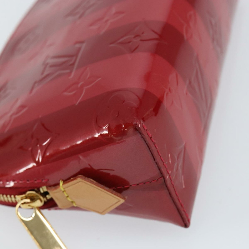 【日本直送】路易威登 Vernis Rayure Pochette 化妝品 Pomme D'amour M91721 正品 144780-13